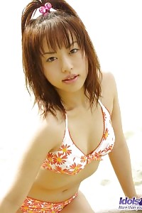 Lewd Hitomi Likes Showcasing Her Charming Body While She Is Clothing Her Pareo