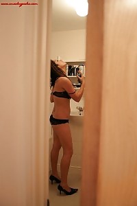 Georgia Demonstrates Her Good-looking Ass In Black Panties