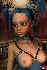 Nicelooking Teen With Braid And Nasty Lingerie With Stocking