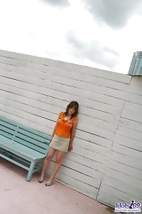 Japanese Hussy Babe Gets Off Exploring Her Perky Tits And Bubble Ass In Her Pictures