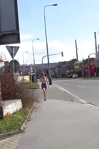 Ginger Sprays A Hot Stream Of Piss Outdoors