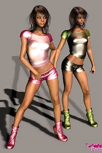 Nicelooking Virtual Younggirls In Shiny Tight Hot Panties